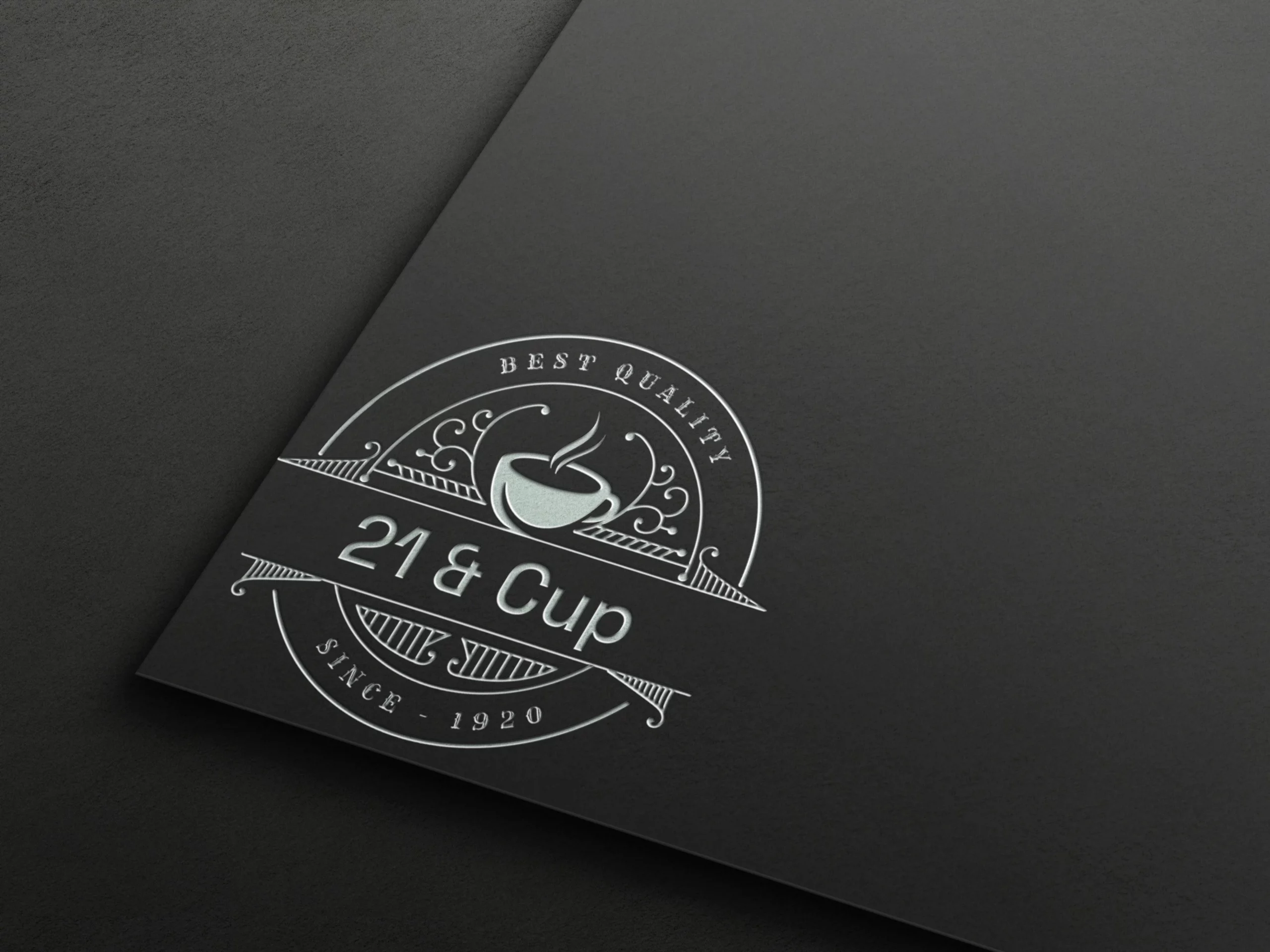 coffee shop logo design mockup coffeeshop in usa california